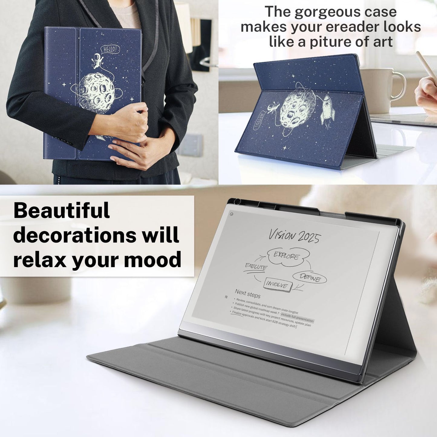 Case Compatible with Remarkable 2 Tablet, Multiple Angle,Stylus Holder,Includes a Screen Protector,Lightweight Protective Cover Only for Remarkable 2 Paper Tablet 10.3" (2020 Released)