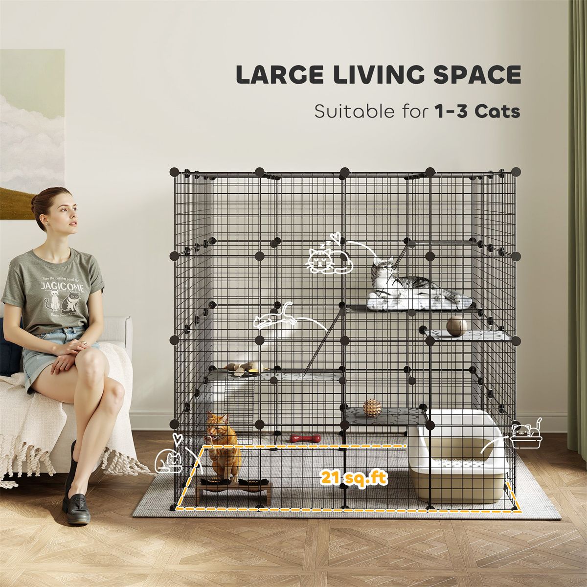 Cat Play Tunnel/Cat Cage ( Amazon Shipping)(Prohibited by WalMart)