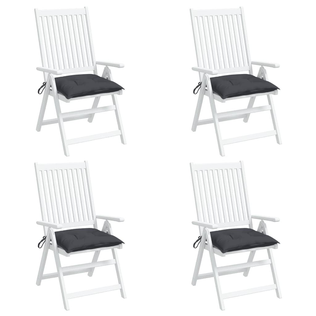 Chair Cushions 4 pcs Anthracite 15.7"x15.7"x2.8" Oxford Fabric
