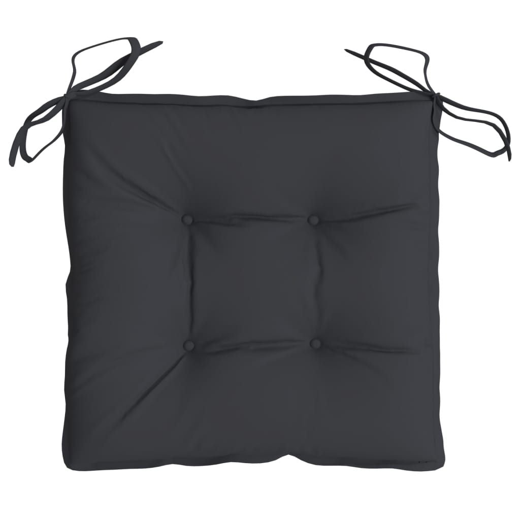 Chair Cushions 4 pcs Black 15.7"x15.7"x2.8" Oxford Fabric