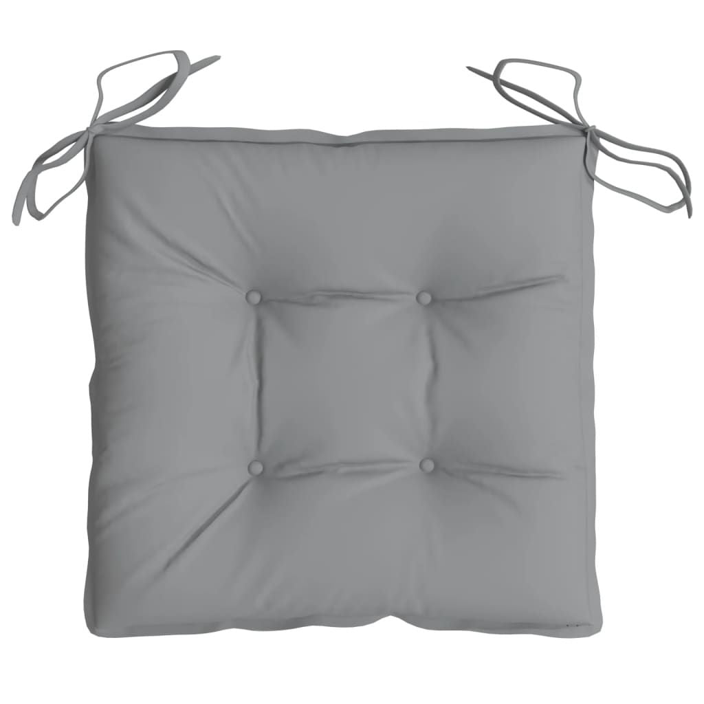 Chair Cushions 4 pcs Gray 15.7"x15.7"x2.8" Oxford Fabric