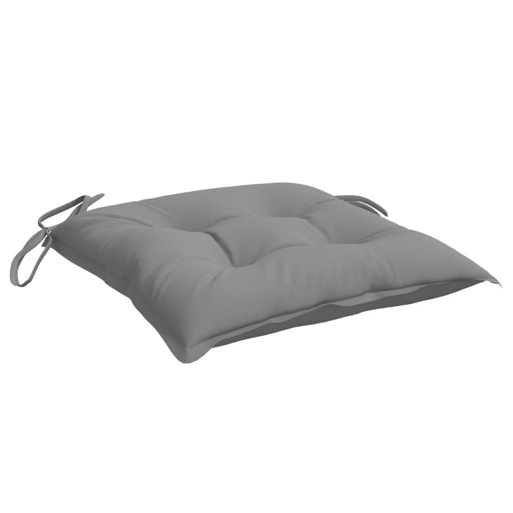 Chair Cushions 4 pcs Gray 15.7"x15.7"x2.8" Oxford Fabric