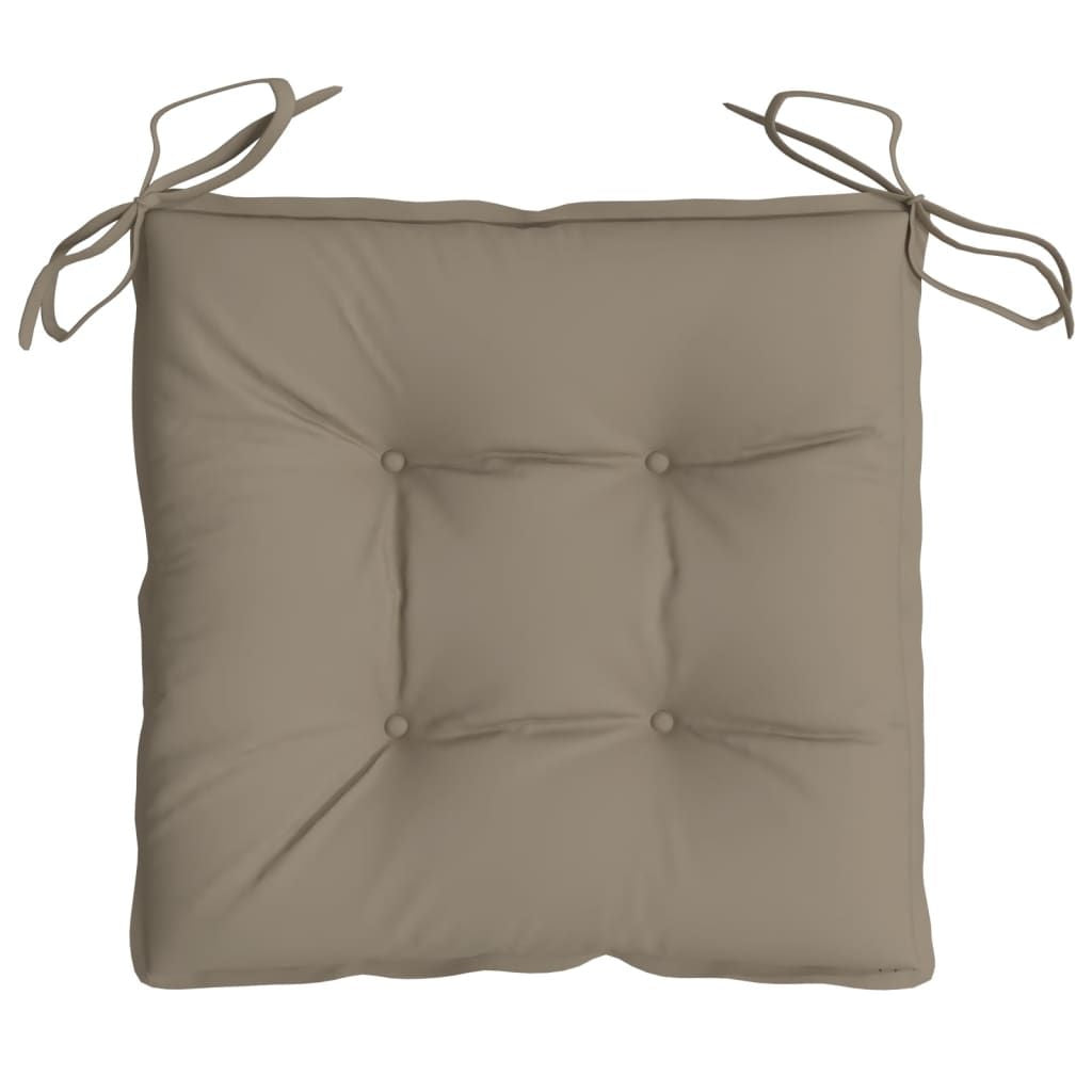 Chair Cushions 4 pcs Taupe 15.7"x15.7"x2.8" Oxford Fabric