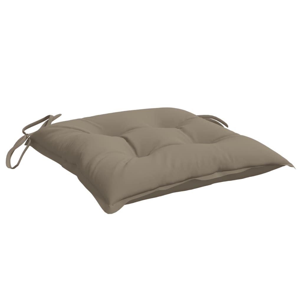 Chair Cushions 4 pcs Taupe 15.7"x15.7"x2.8" Oxford Fabric
