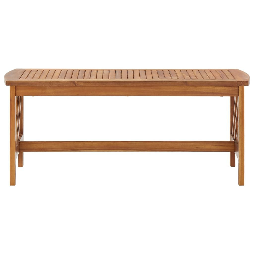Coffee Table Brown Solid Acacia wood Medium Decorative Inlays