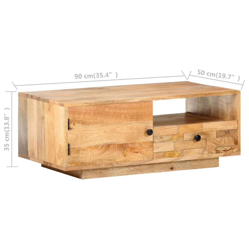 Coffee Table Natural Mango Wood Solid Mango Wood