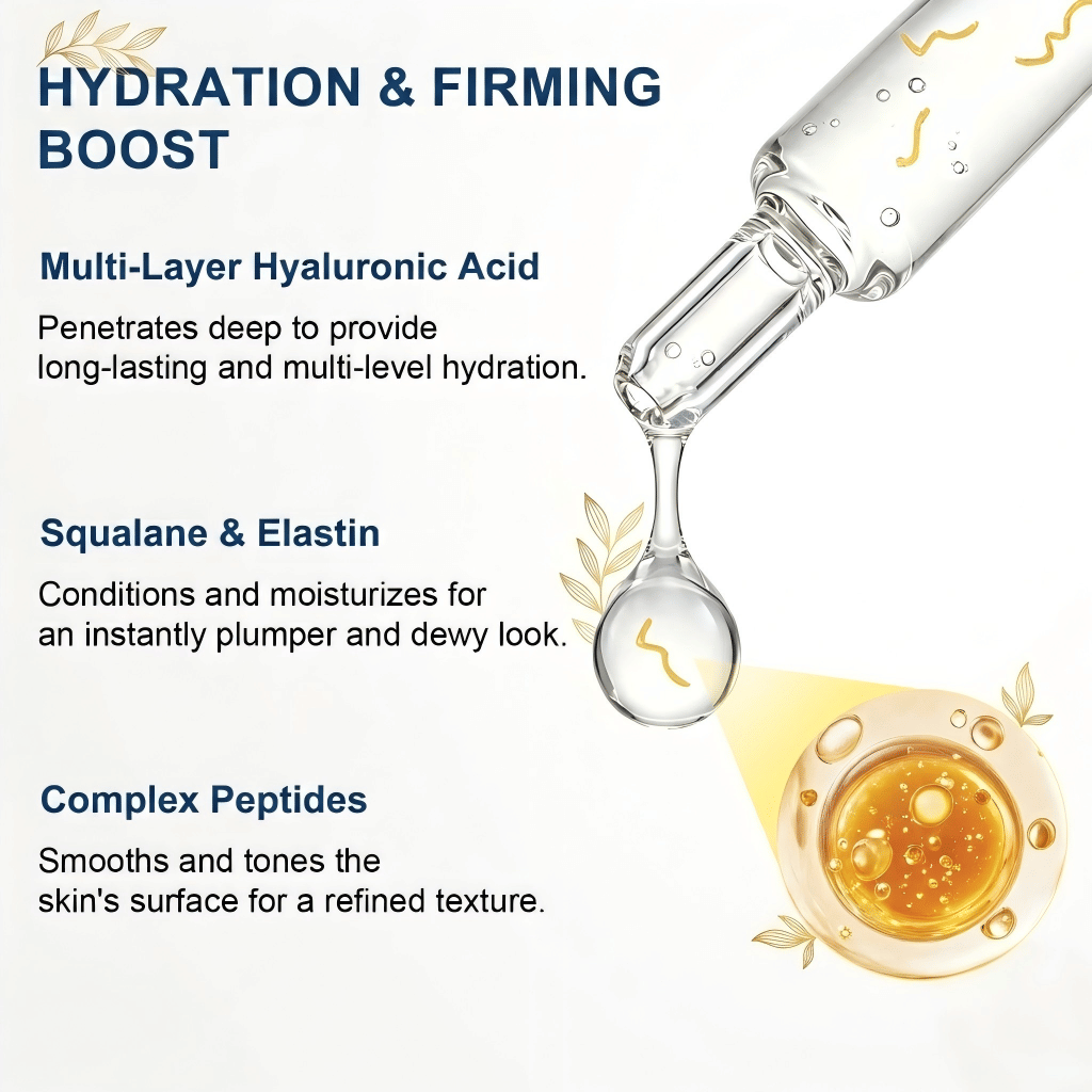 Deep Collagen Peptide Intensive Ampoule 40ml (1.35 fl.oz) - Advanced Hydrating Skin Serum, US Stock