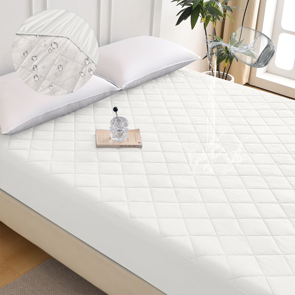 Diamond Grid Ultrasonic Waterproof Mattress Protector, twin