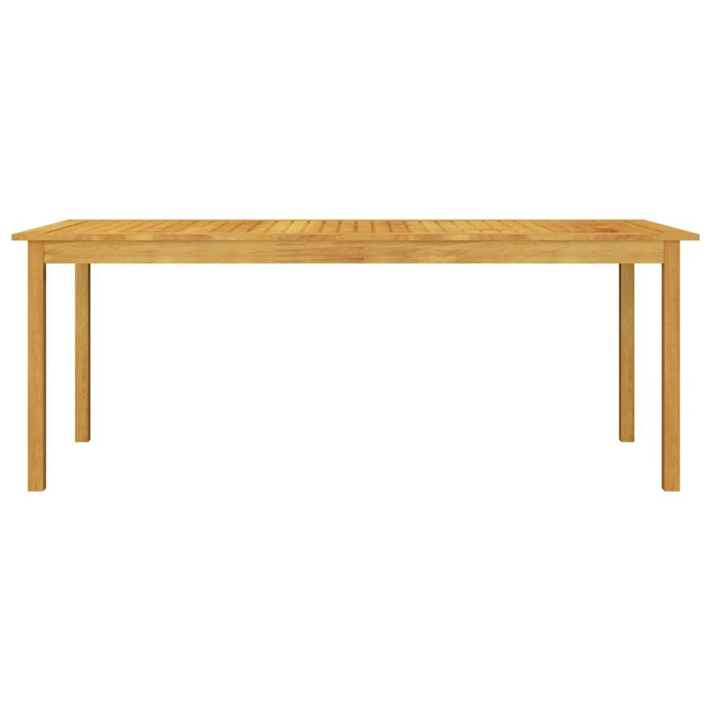 Dining Set Grey, Dark Grey Solid Acacia wood Large
