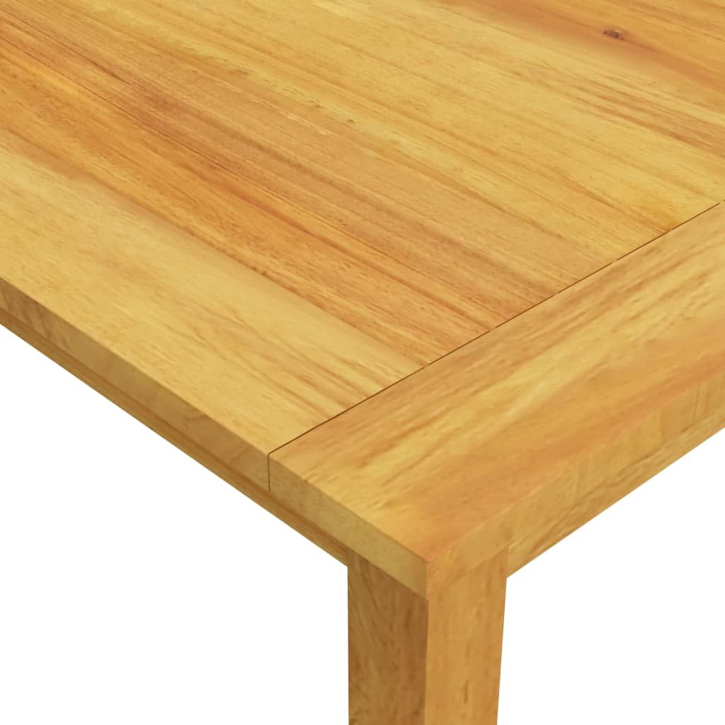 Dining Set Grey, Dark Grey Solid Acacia wood Large