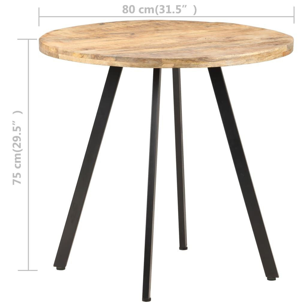 Dining Table Natural Mango Wood Rough Mango Wood Medium Durable