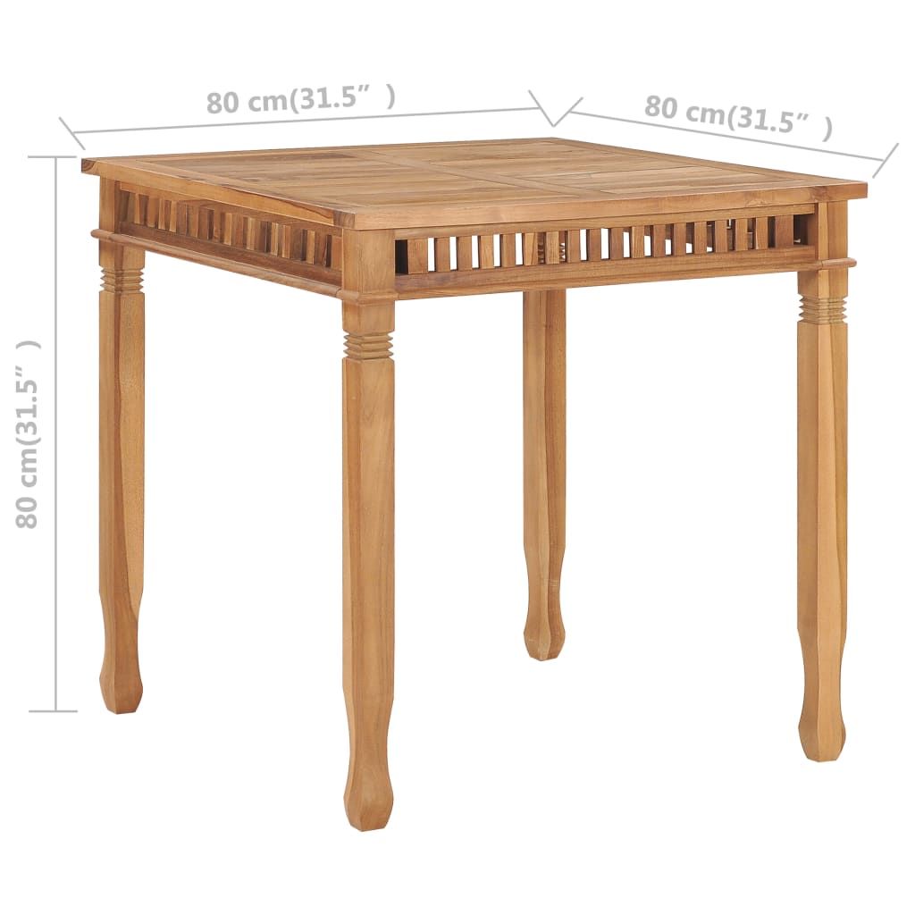 Dining Table Teak Fine sanded teak hardwood with a water-based finish