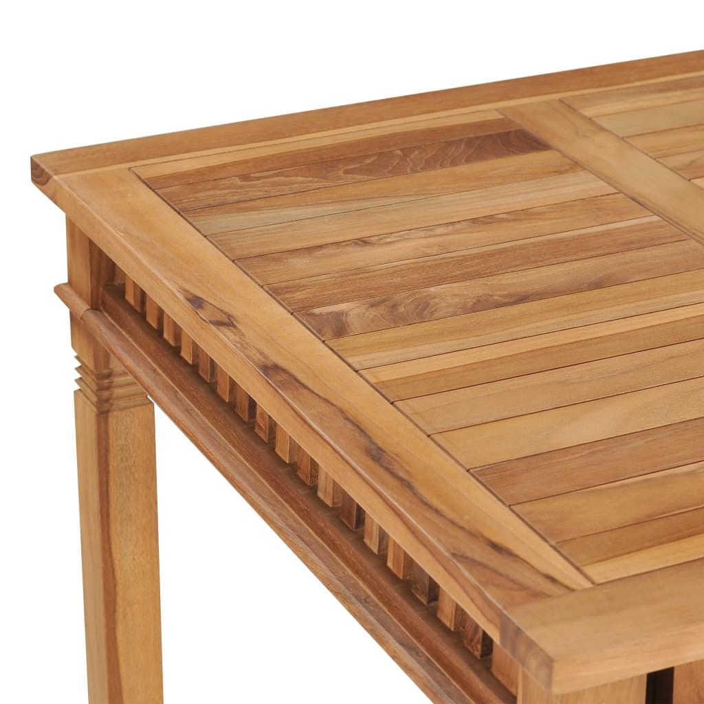 Dining Table Teak Fine sanded teak hardwood with a water-based finish