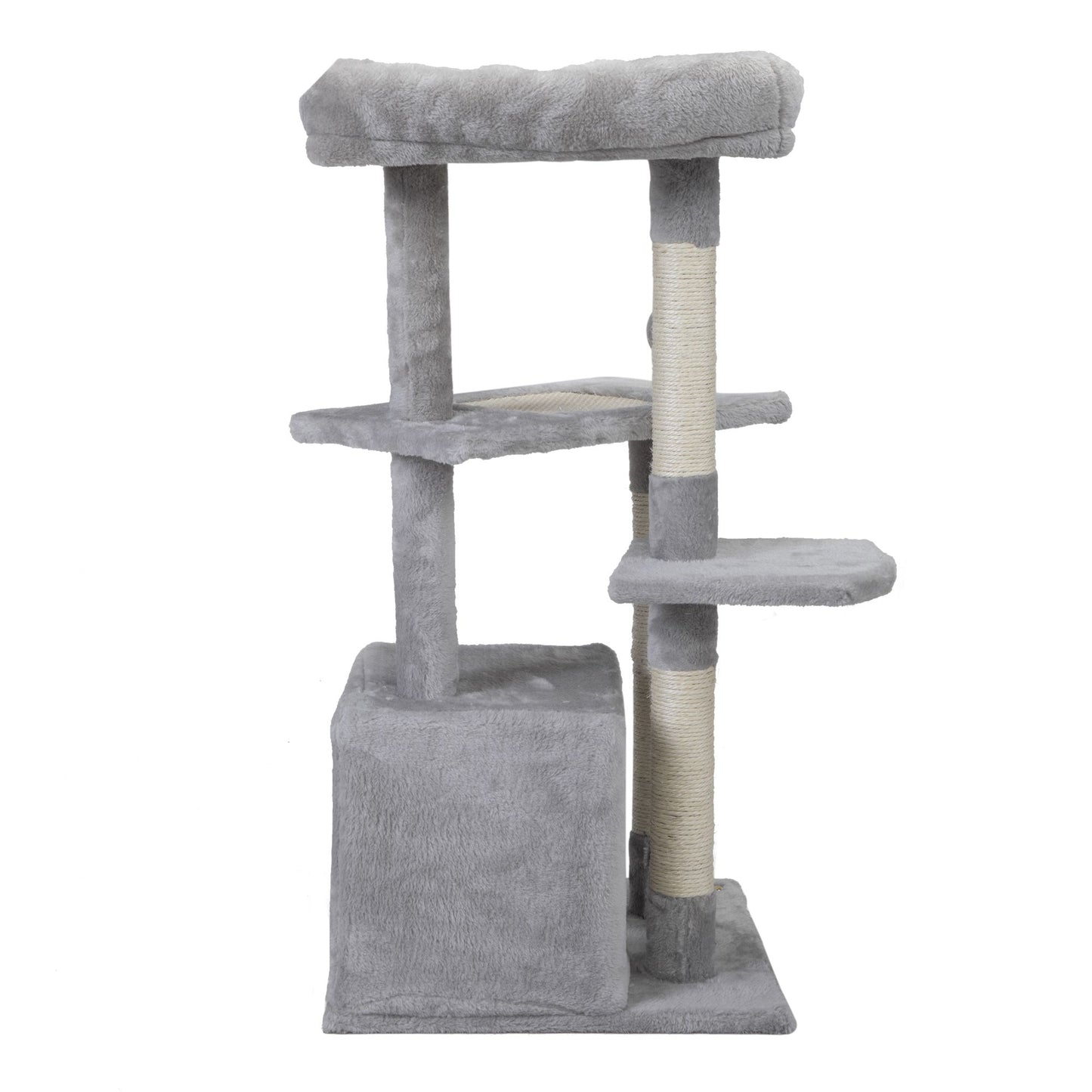 Double Level Cat Tree Stand House Furniture Kittens Activity Tower Posts Kitty Pet Play House; XH