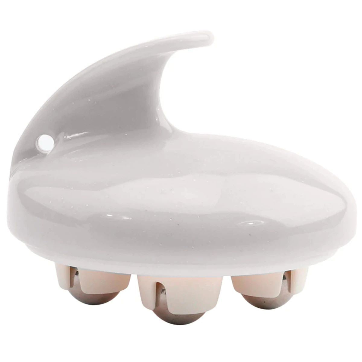 Ergonomic Rolling Body Massager - Deep Tissue Cellulite Massager Roller with Stainless Steel Beads for Pain Relief, Muscle Tension, Lymphatic Drainage, Fascia Blast and Full Body Wellness Spa