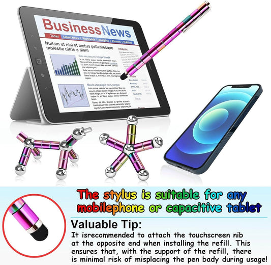 Fidget Pen Gifts for Boyfriend - Novelty Christmas Stocking Stuffers for Men Women Adults, Cool Gadgets Pens with Stylus, Gifts for Adults who Have Everything, for Men Women Him