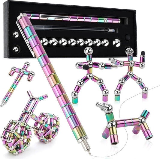 Fidget Pen, Magnetic Pen, Trendy Stress-Relief Toy for Teenagers, Work Decompression Gadgets, Teenager's Birthday Gift Ideas, Gifts Suitable for Boys and Girls