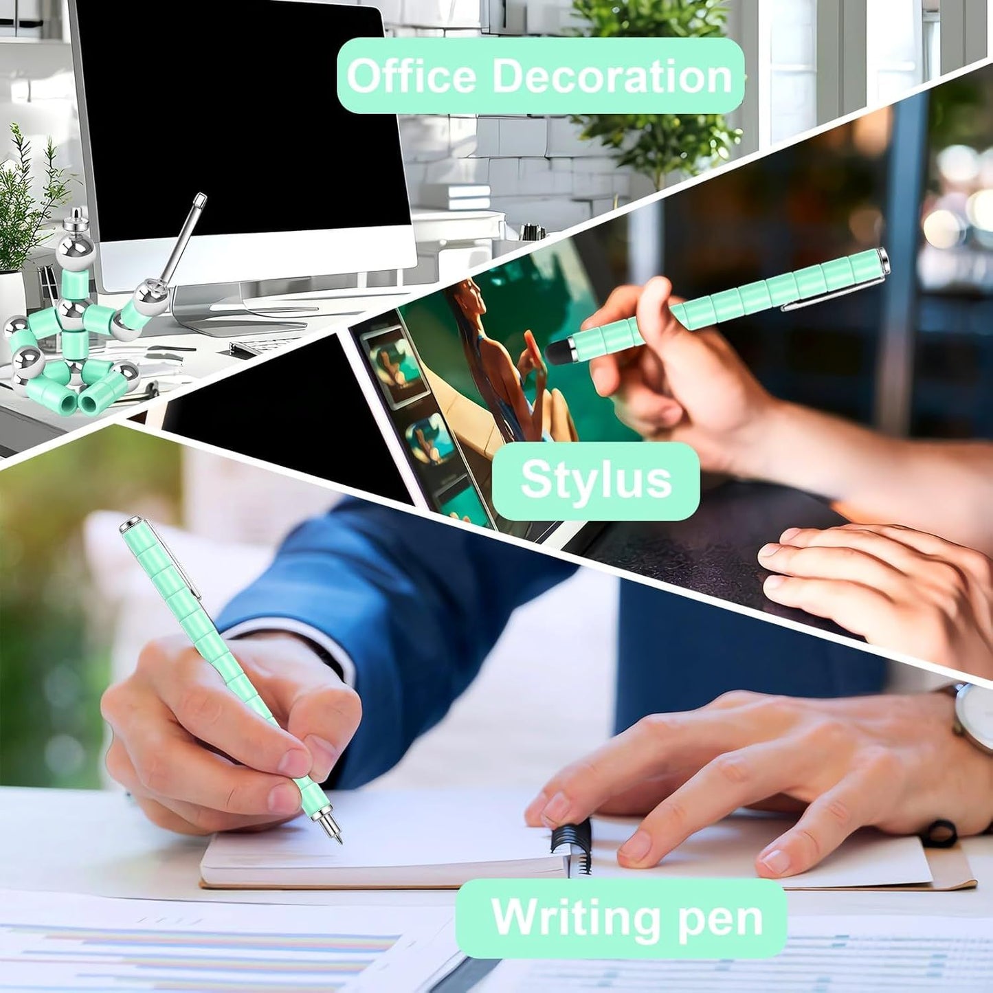 Fidget Pens Gifts For Teen Girls - Christmas Stocking Stuffers For Teen Boys, Unique Birthday Gifts For Men Women, Cool Gadget Stress Anxiety Relief For Adults Valentines Day White Elephant Present