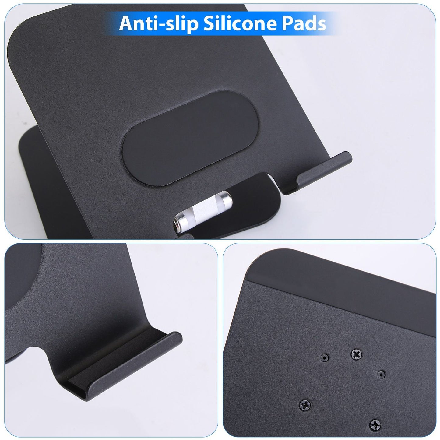 Foldable iPad Tablet Stand Adjustable Tablet Holder for Desk Rotatable Monitor Stand Holder Fit For iPad 11 10 9 8 7 Aluminum Alloy