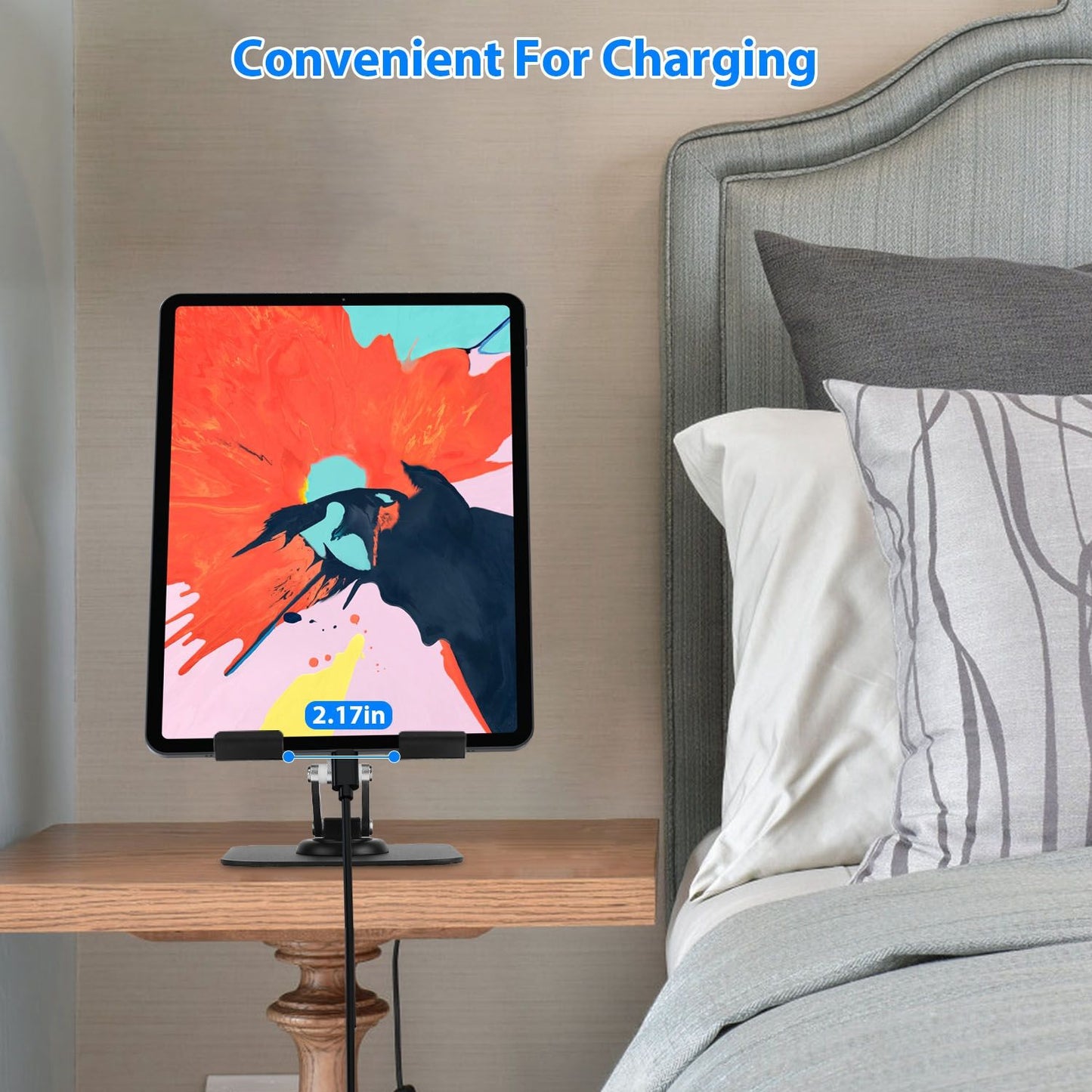 Foldable iPad Tablet Stand Adjustable Tablet Holder for Desk Rotatable Monitor Stand Holder Fit For iPad 11 10 9 8 7 Aluminum Alloy