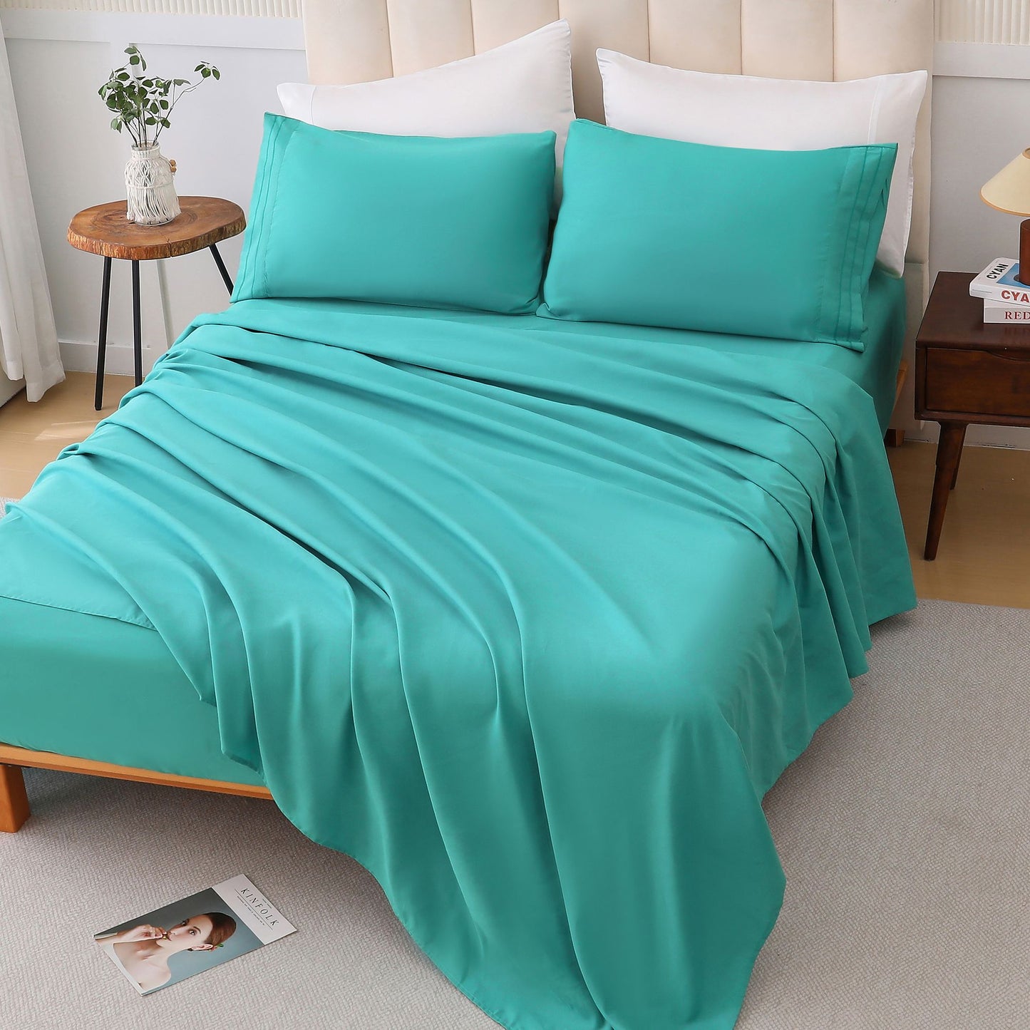 four-piece bed set, Q