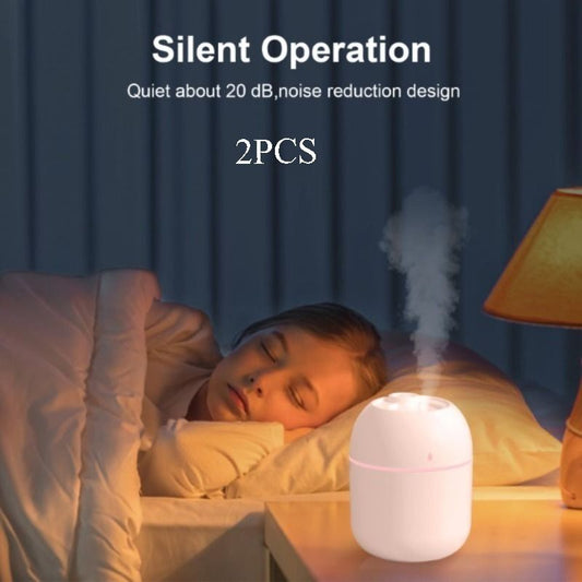 (FST-EV-6)Portable Mini Humidifier, 220ml,Small Cool Mist Humidifier, USB Personal Desktop Humidifier For Bedroom Travel Office Home
