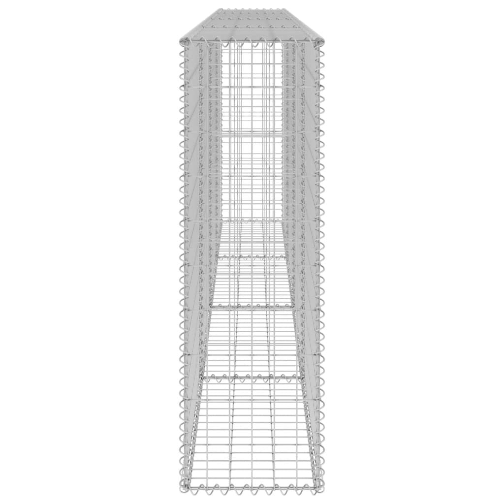 Gabion Wall with Covers Galvanized Steel 118.1"x11.8"x39.4"