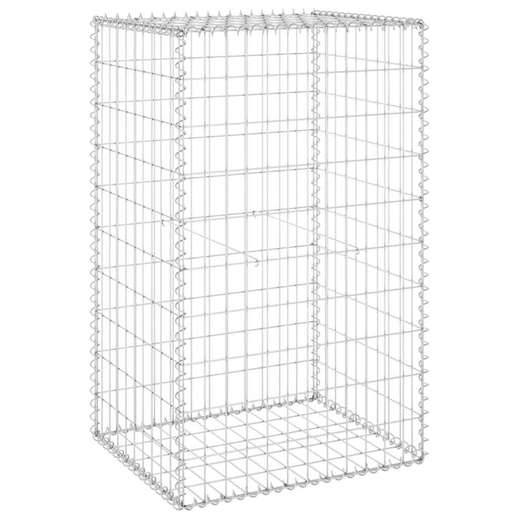Gabion Wall with Covers Galvanized Steel 23.6"x19.7"x39.4"