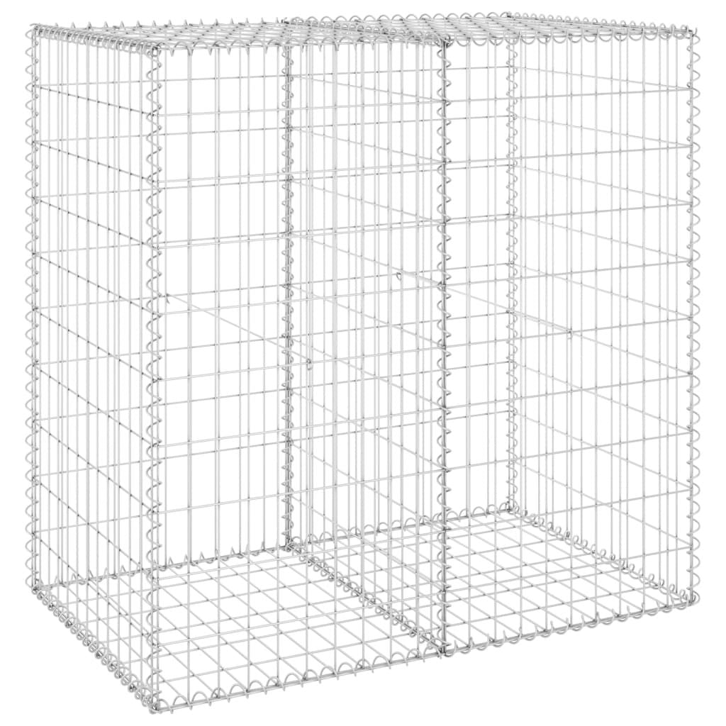 Gabion Wall with Covers Galvanized Steel 39.4"x23.6"x39.4"