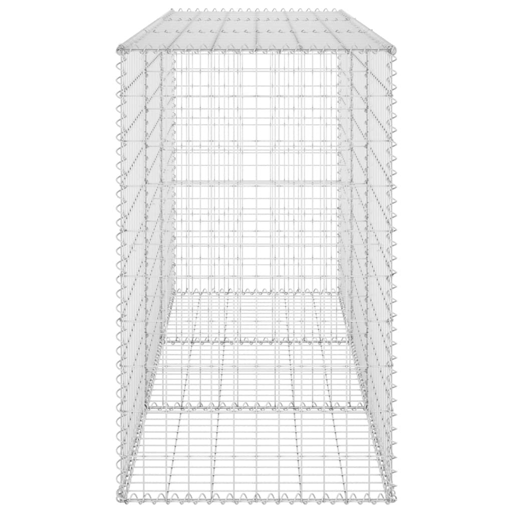 Gabion Wall with Covers Galvanized Steel 78.7"x23.6"x39.4"