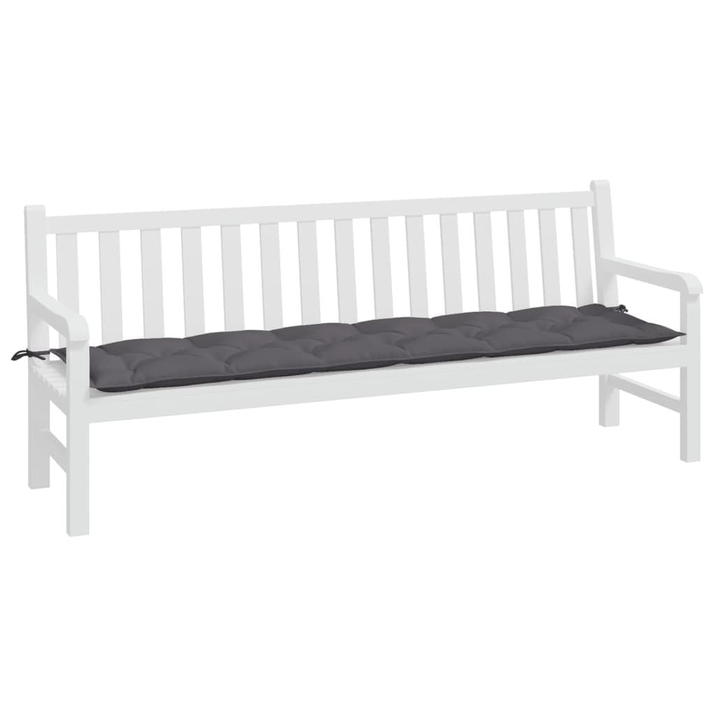Garden Bench Cushion Anthracite 78.7"x19.7"x2.8" Oxford Fabric
