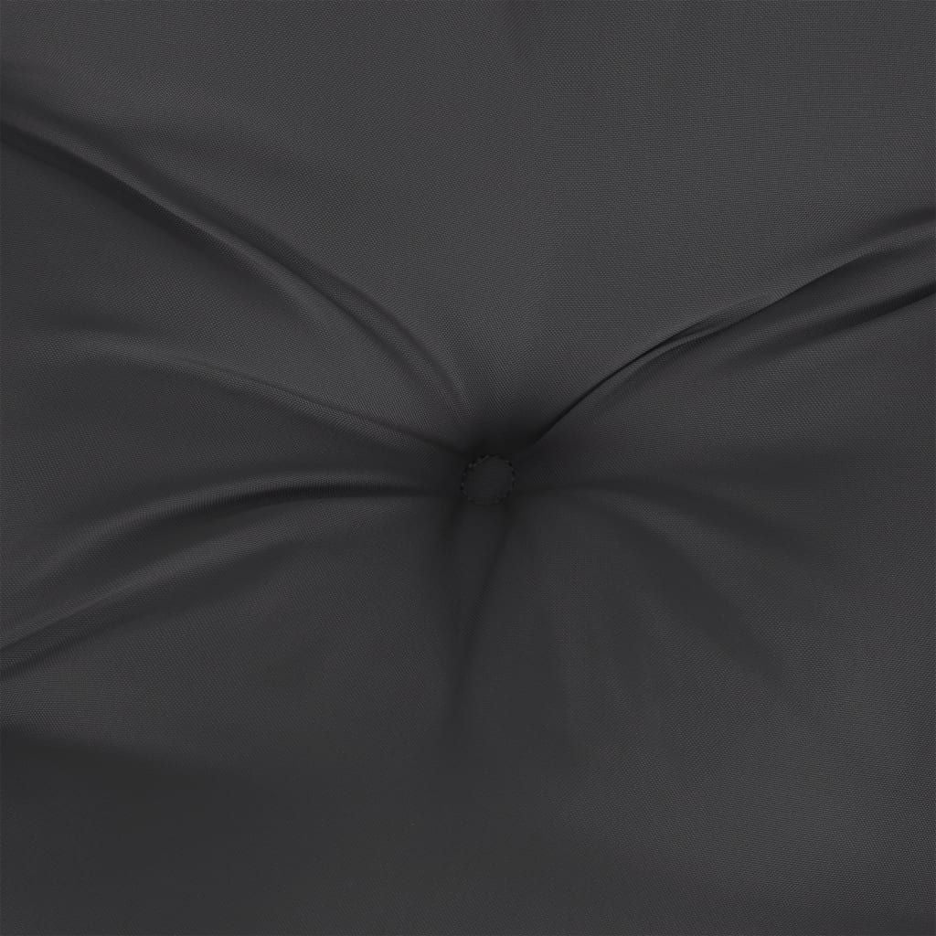 Garden Bench Cushion Black Oxford fabric (100% polyester)