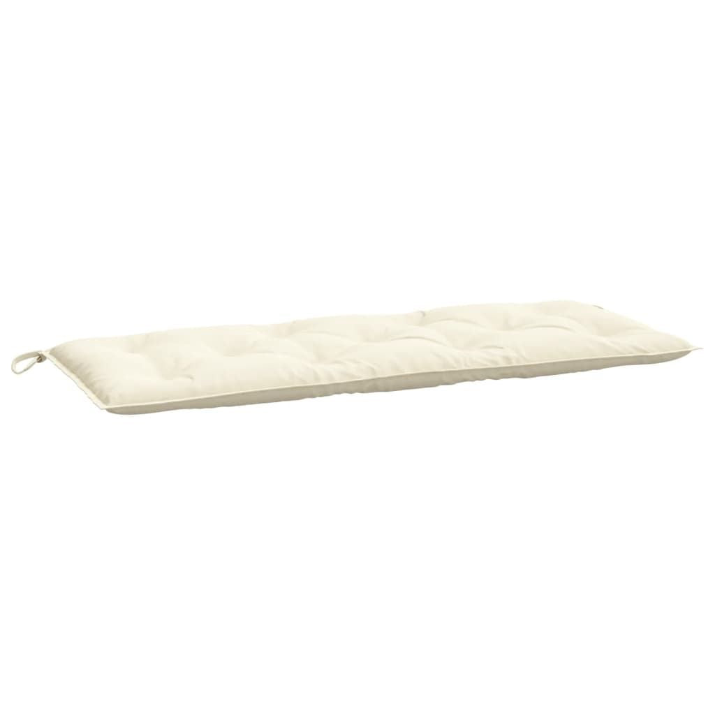 Garden Bench Cushion Cream White 47.2"x19.7"x2.8" Oxford Fabric