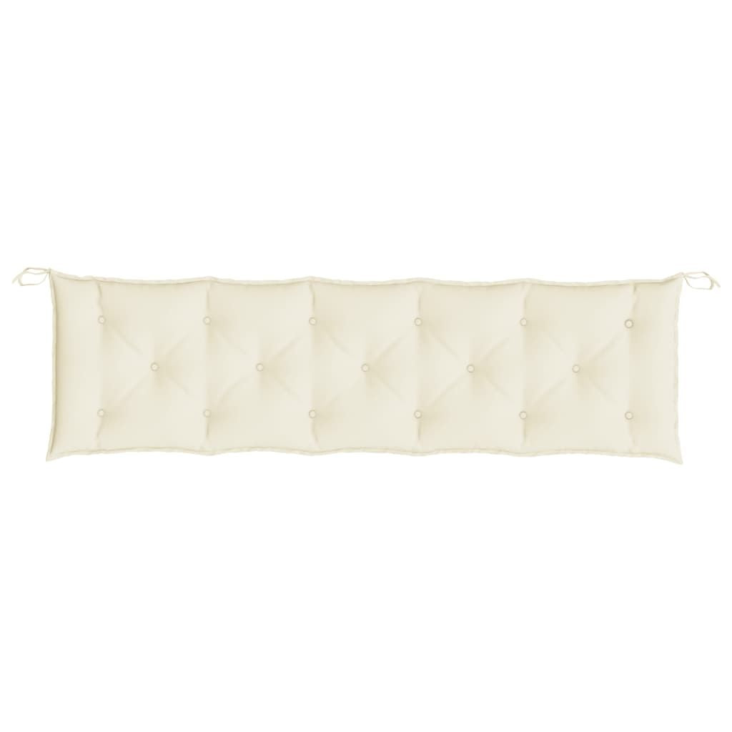 Garden Bench Cushion Cream White 70.9"x19.7"x2.8" Oxford Fabric
