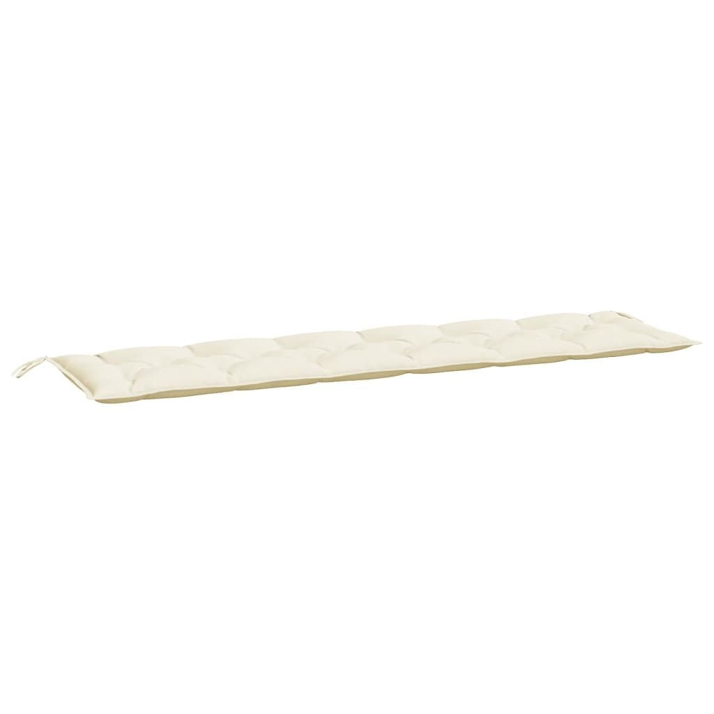 Garden Bench Cushion Cream White 78.7"x19.7"x2.8" Oxford Fabric
