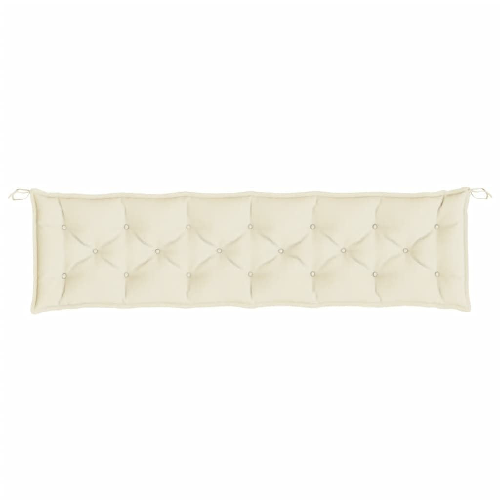 Garden Bench Cushion Cream White 78.7"x19.7"x2.8" Oxford Fabric