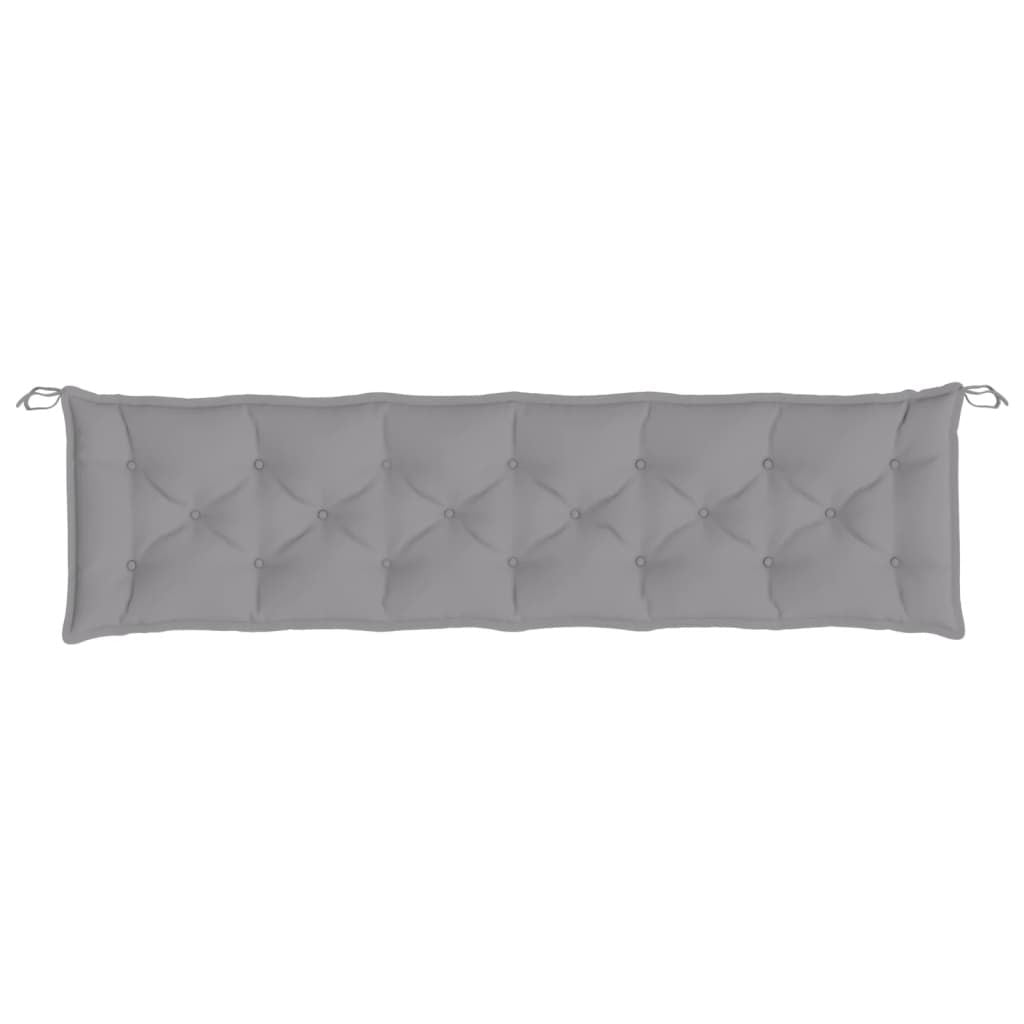Garden Bench Cushion Gray 78.7"x19.7"x2.8" Oxford Fabric