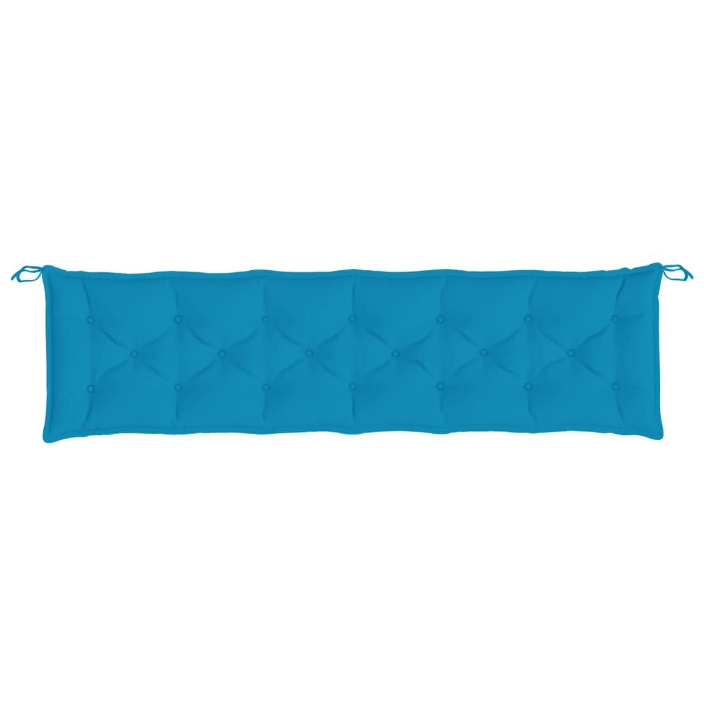 Garden Bench Cushion Light Blue 78.7"x(19.7"+19.7")x2.8" Oxford Fabric