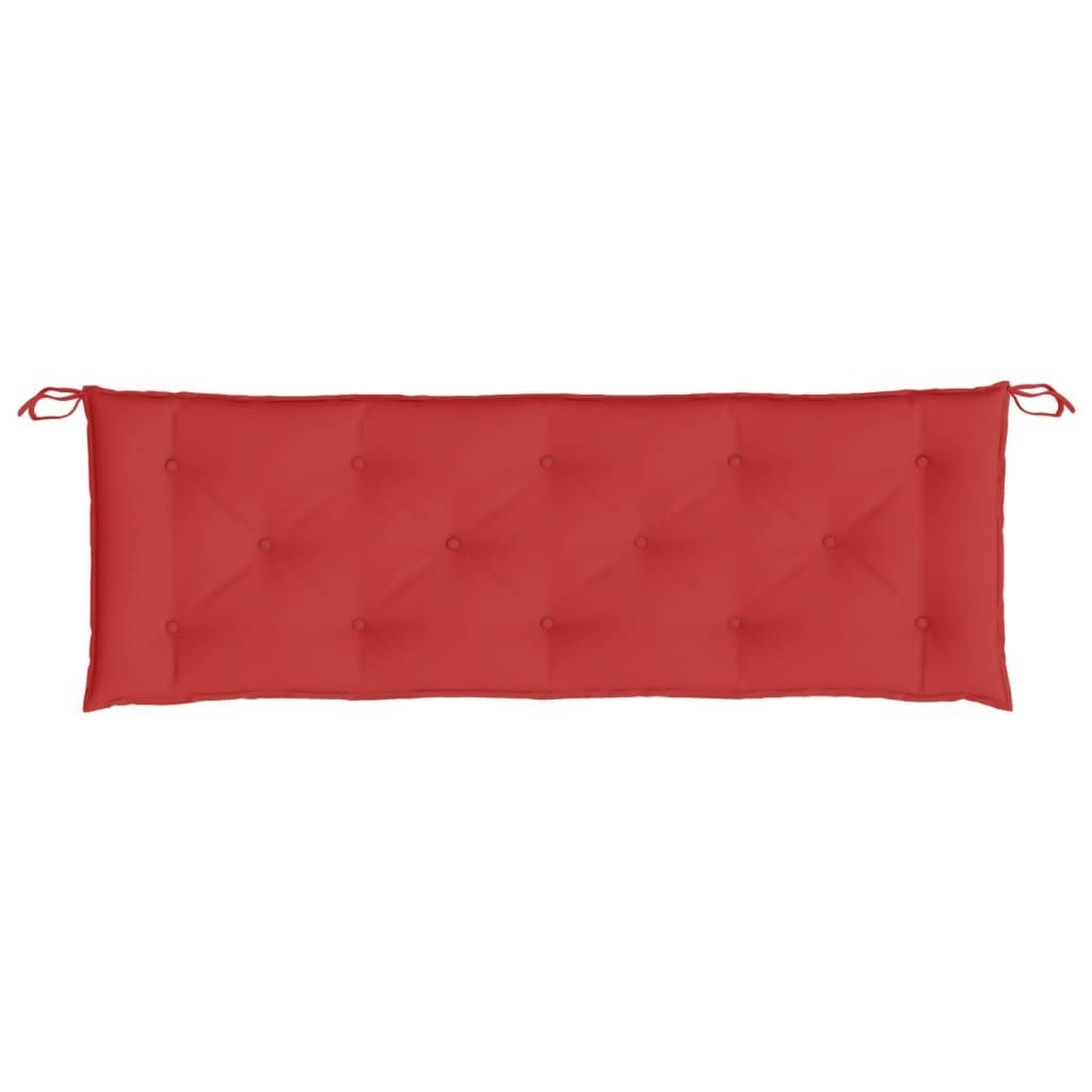 Garden Bench Cushion Red Oxford fabric 59.1 x 19.7 x 2.8 in
