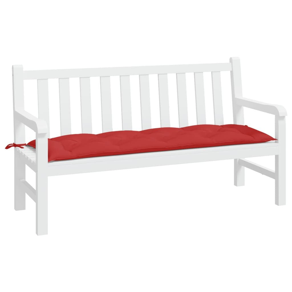 Garden Bench Cushion Red Oxford fabric 59.1 x 19.7 x 2.8 in