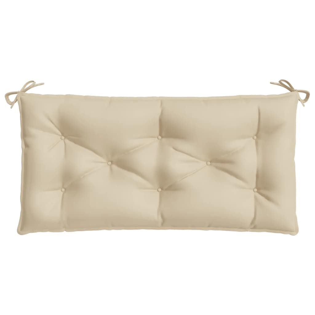 Garden Bench Cushion Set of 2 Beige Oxford fabric (100% polyester)