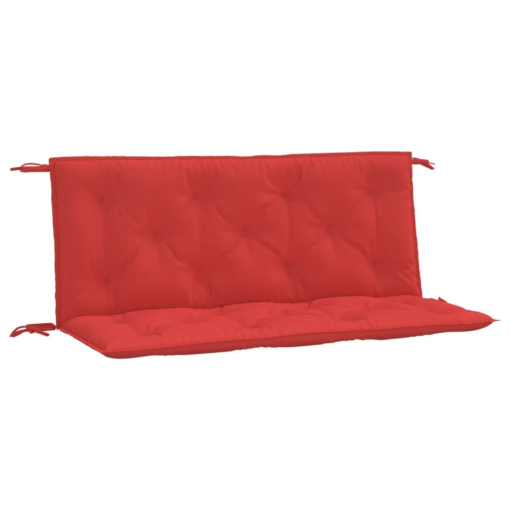Garden Bench Cushion Set of 2 Red Oxford fabric (100% polyester)