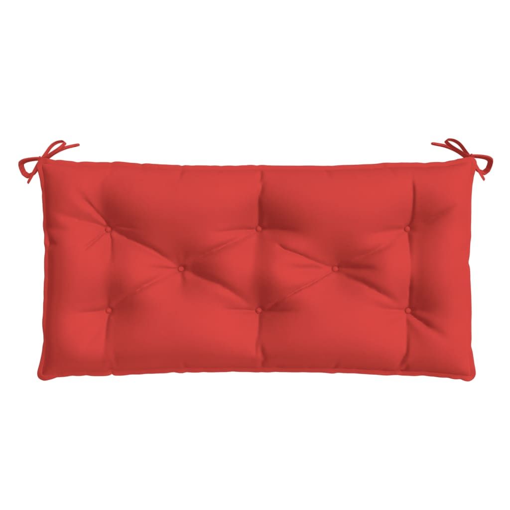 Garden Bench Cushion Set of 2 Red Oxford fabric (100% polyester)
