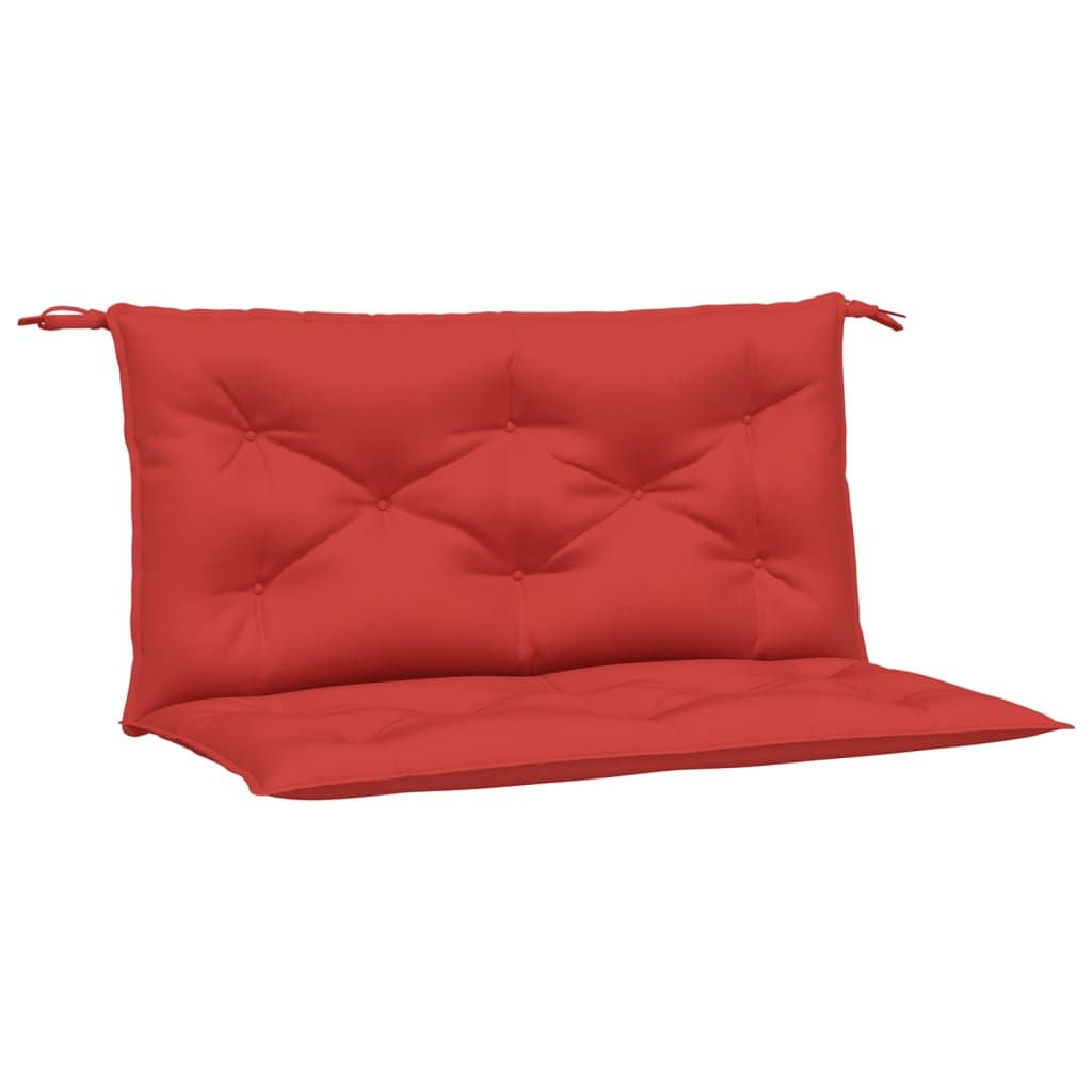 Garden Bench Cushion Set of 2 Red Oxford fabric (100% polyester)