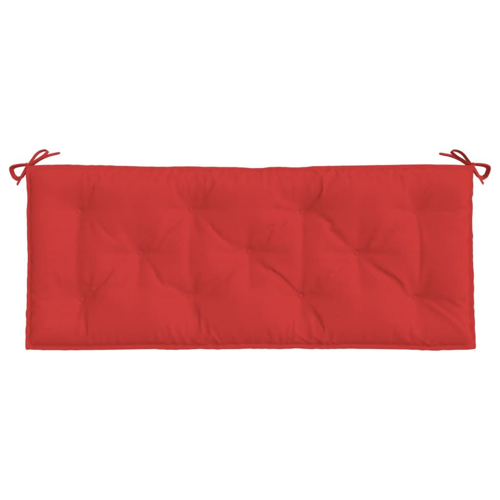 Garden Bench Cushion Set of 2 Red Oxford fabric (100% polyester)