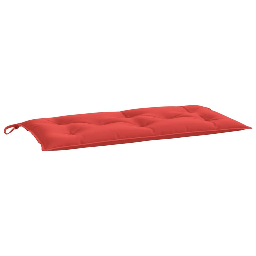 Garden Bench Cushion Set of 2 Red Oxford fabric (100% polyester)