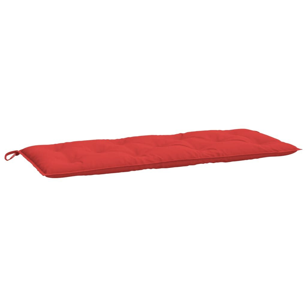 Garden Bench Cushion Set of 2 Red Oxford fabric (100% polyester)