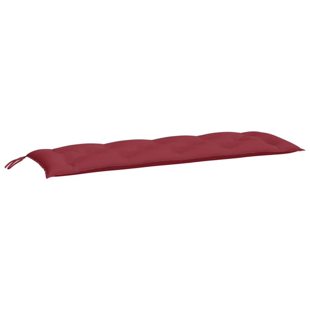Garden Bench Cushion Set of 2 Wine red