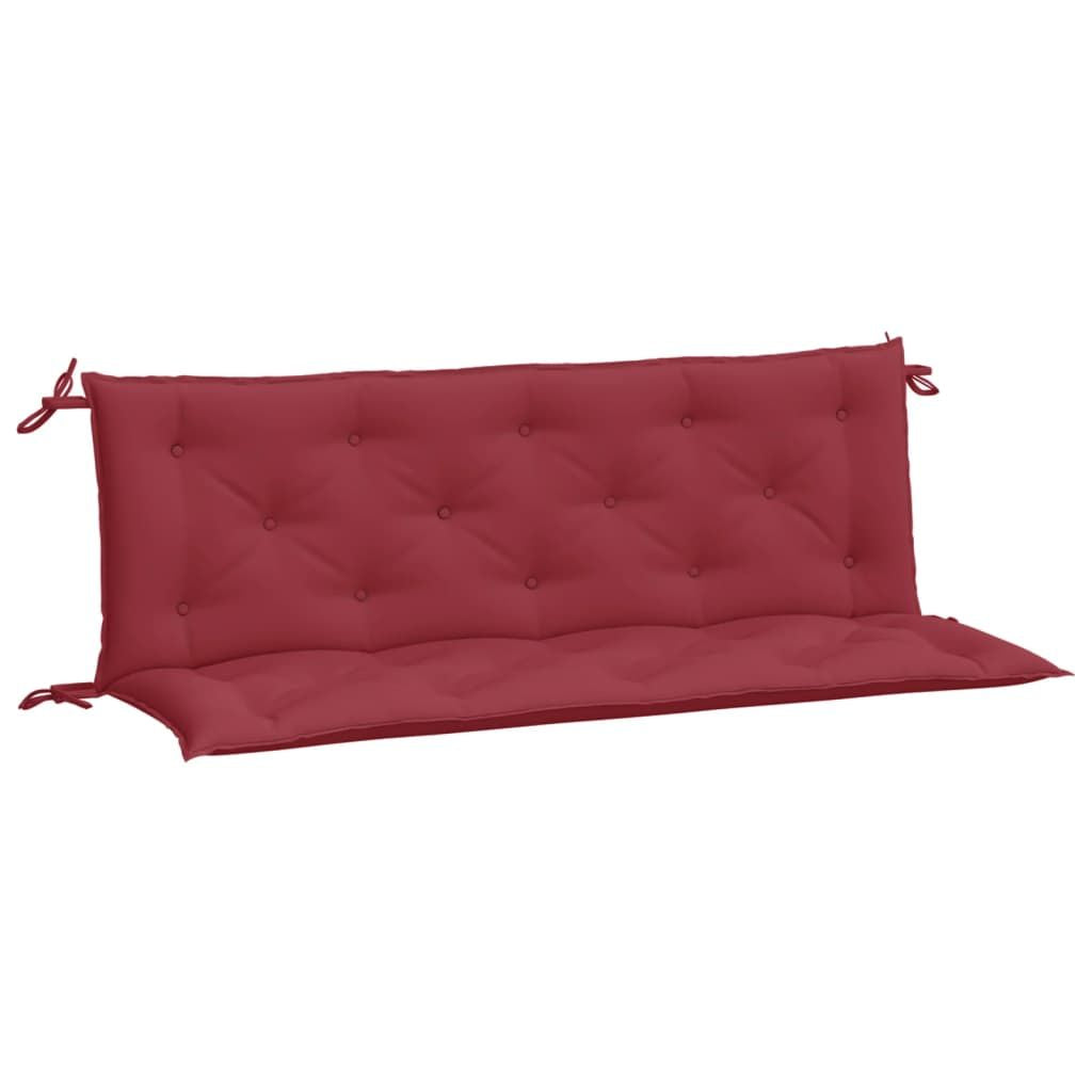 Garden Bench Cushion Set of 2 Wine red