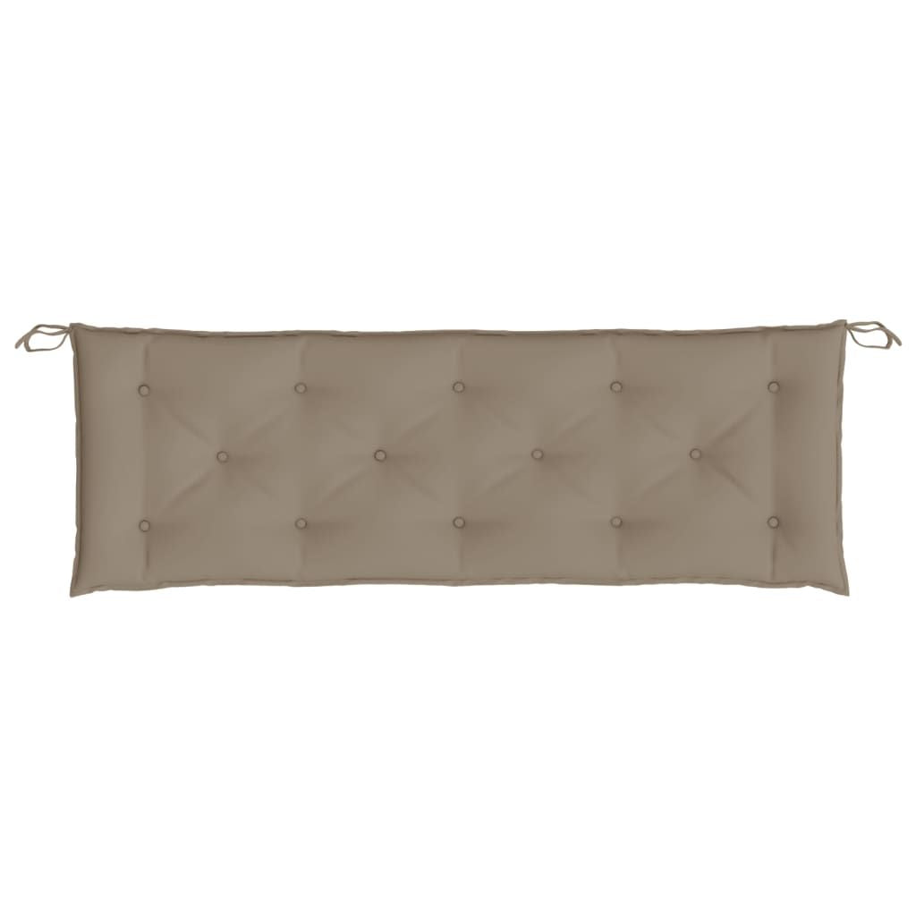 Garden Bench Cushion Taupe 59.1"x19.7"x2.8" Oxford Fabric